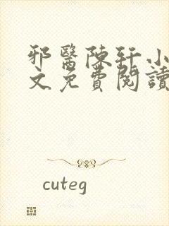 邪医陈轩小说全文免费阅读