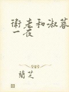 卫老和淑蓉销魂一夜