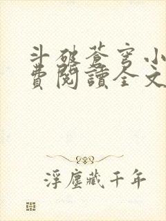 斗破苍穹小说免费阅读全文无弹窗