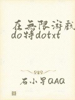 在无限游戏大里do特dotxt