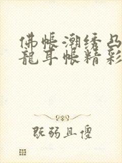 佛帐潮绣凸浮双龙耳帐精彩片段