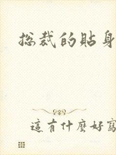 总裁的贴身女佣