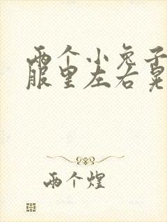 两个小兔子在衣服里左右晃