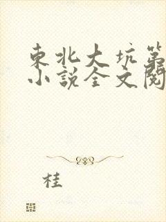 东北大坑第二部小说全文阅读