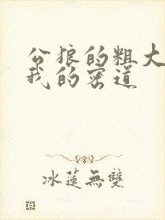 公狼的粗大挺进我的密道