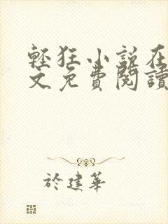 轻狂小说在线全文免费阅读