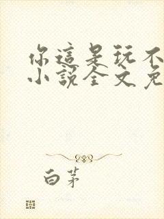 你这是玩不起呀小说全文免费阅读