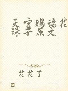 天官赐福花怜塞珠子原文