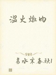 温火炖肉