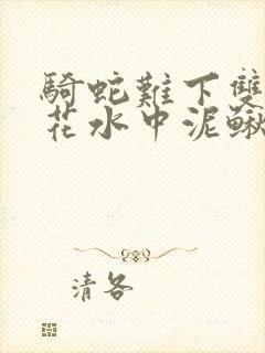 骑蛇难下双金银花水中泥鳅双男主