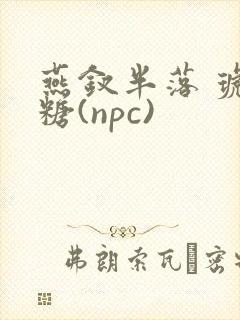 燕钗半落 琥珀糖(npc)