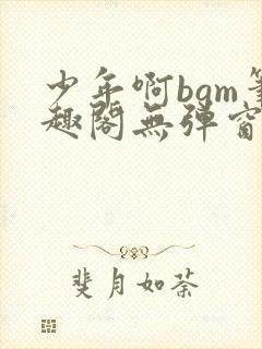 少年啊bgm笔趣阁无弹窗免费