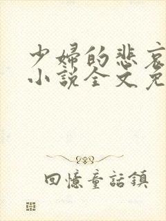 少妇的悲哀榆木小说全文免费阅读笔趣阁下载