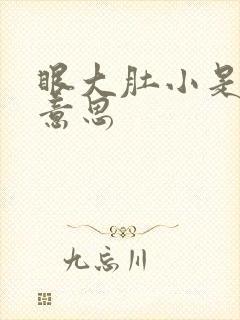 眼大肚小是什么意思