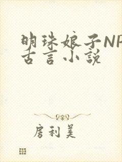 明珠娘子NPC古言小说
