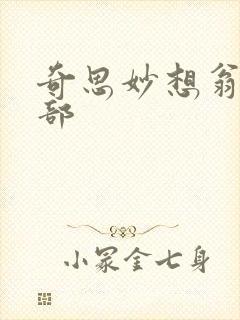 奇思妙想翁十三部