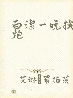 白洁一晚挨十二炮