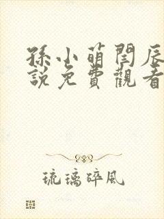 孙小萌闫辰的小说免费观看