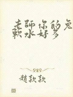 老师你的兔子好软水好多