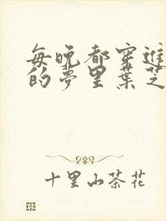 每晚都穿进男神的梦里叶芝琴小说