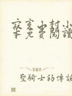 寂寞山村小说全本免费阅读