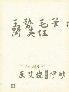 玉势 毛笔 撑开 夹住