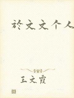 于文文个人简历