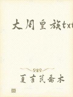大周皇族txt