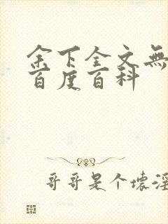 余下全文无防盗百度百科