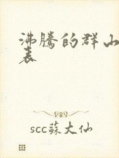 沸腾的群山演员表