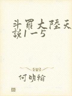 斗罗大陆天狂传说1一5