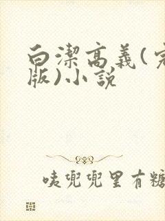 白洁高义(完整版)小说