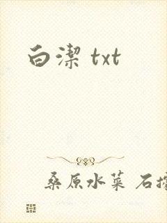 白洁 txt