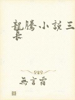 龙腾小说三宝局长