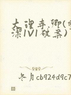 大理寺.卿(双洁1V1破案)