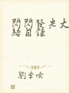 闪闪发光大团圆结目录