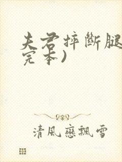 夫君摔断腿后(完本)