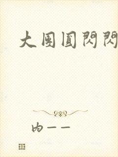 大团圆闪闪发光