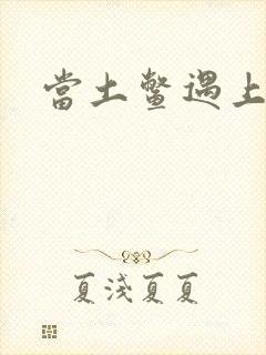 当土鳖遇上海龟