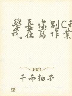 学长你别C我了我在写作业