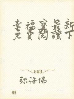 幸福宝最新章节免费阅读下载