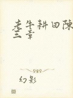 老牛耕田陈雪第三章