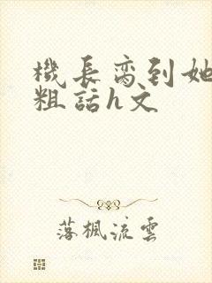 机长脔到她哭h粗话h文