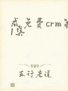 成免费crm第1集