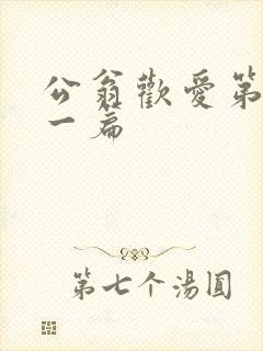 公翁欢爱第三十一篇