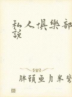 私人俱乐部 小说