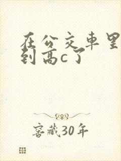 在公交车里c弄到高c了