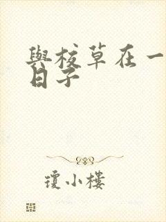 与校草在一起的日子