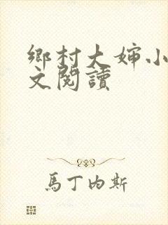 乡村大婶小说全文阅读