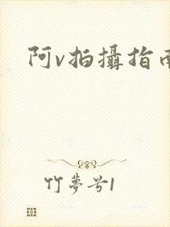 阿v拍摄指南